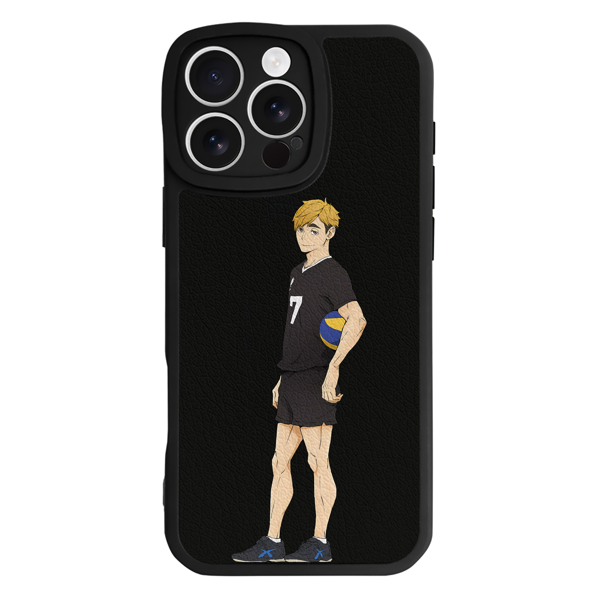 （画像用） ハイキュー!! Haikyu!! 【iPhone 16シリーズ対応】シリコンスマホケース（レザー調） 材質：シリコン